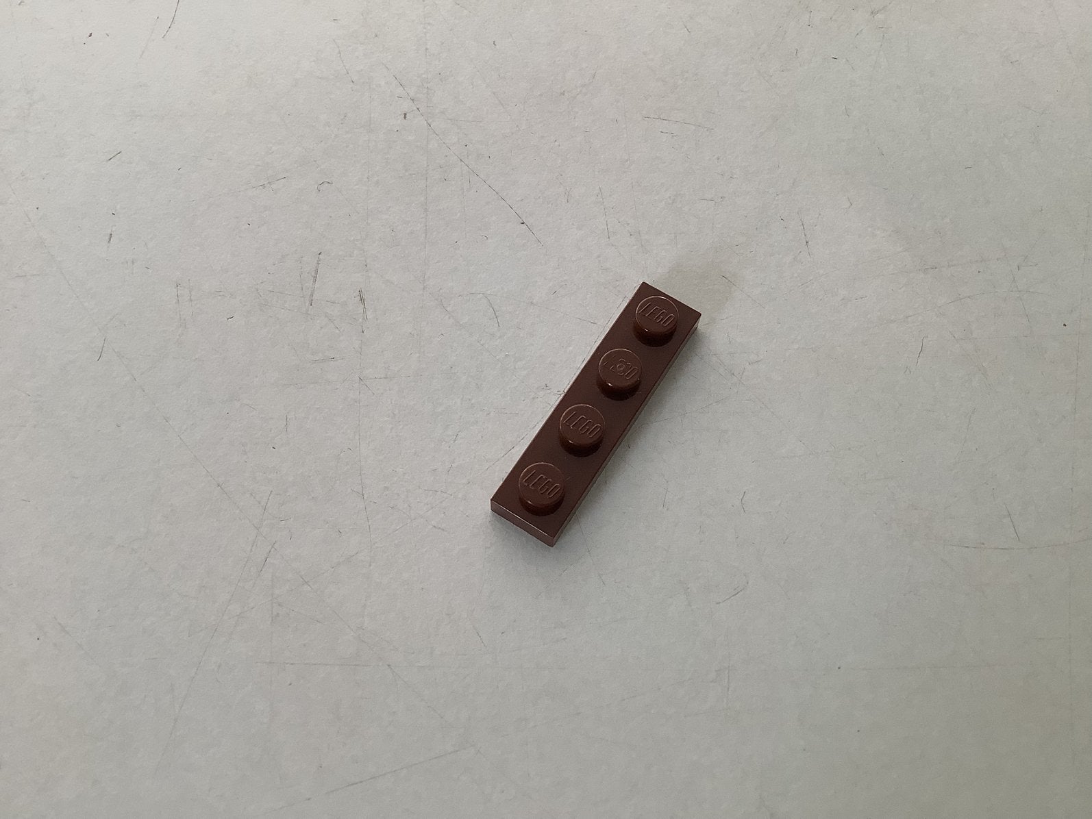 Lego plaat 1x4 bruin, Ophalen of Verzenden, Gebruikt, Losse stenen, Lego