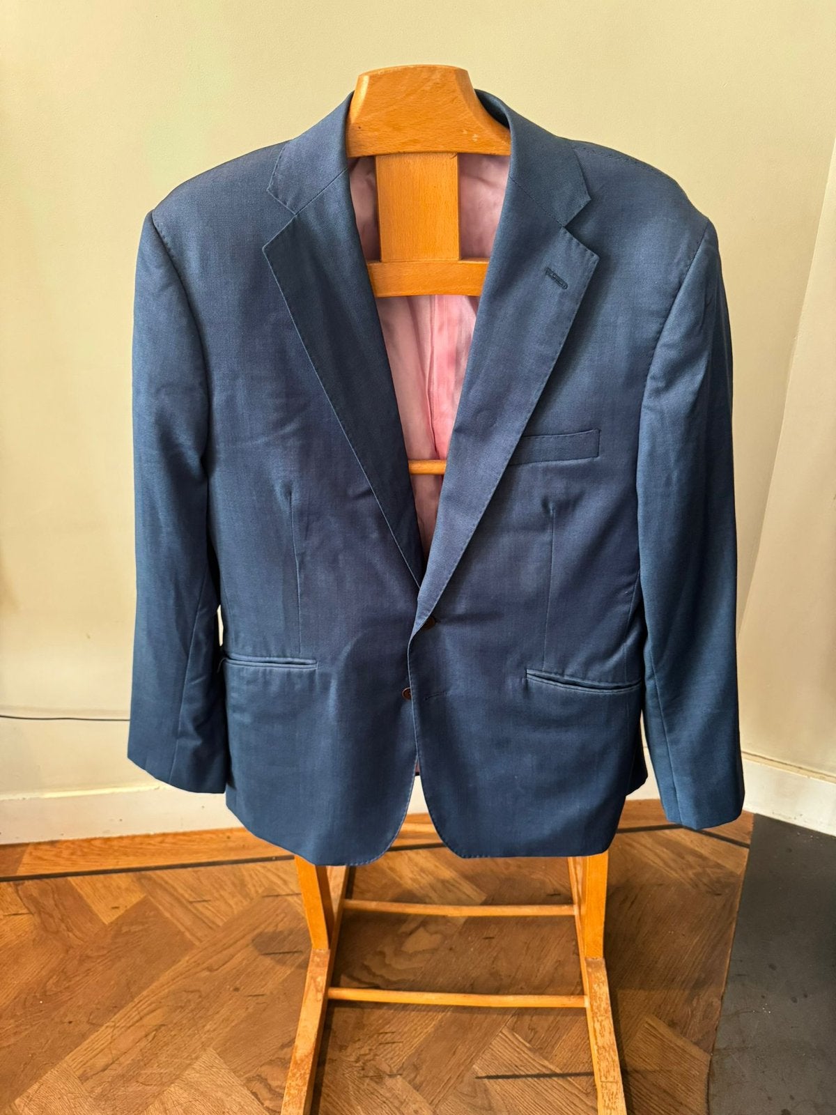 Heren Colbert Dormeuil maat 52, Ophalen of Verzenden, Zo goed als nieuw, Maat 52/54 (L), Blauw