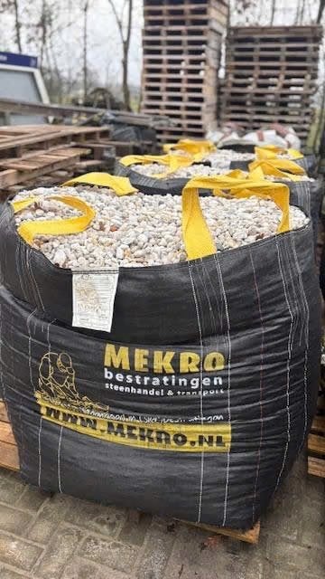 wit grind kwarts 16-32mm 175,- 1500KG koopje!, Ophalen of Verzenden, Nieuw, Wit