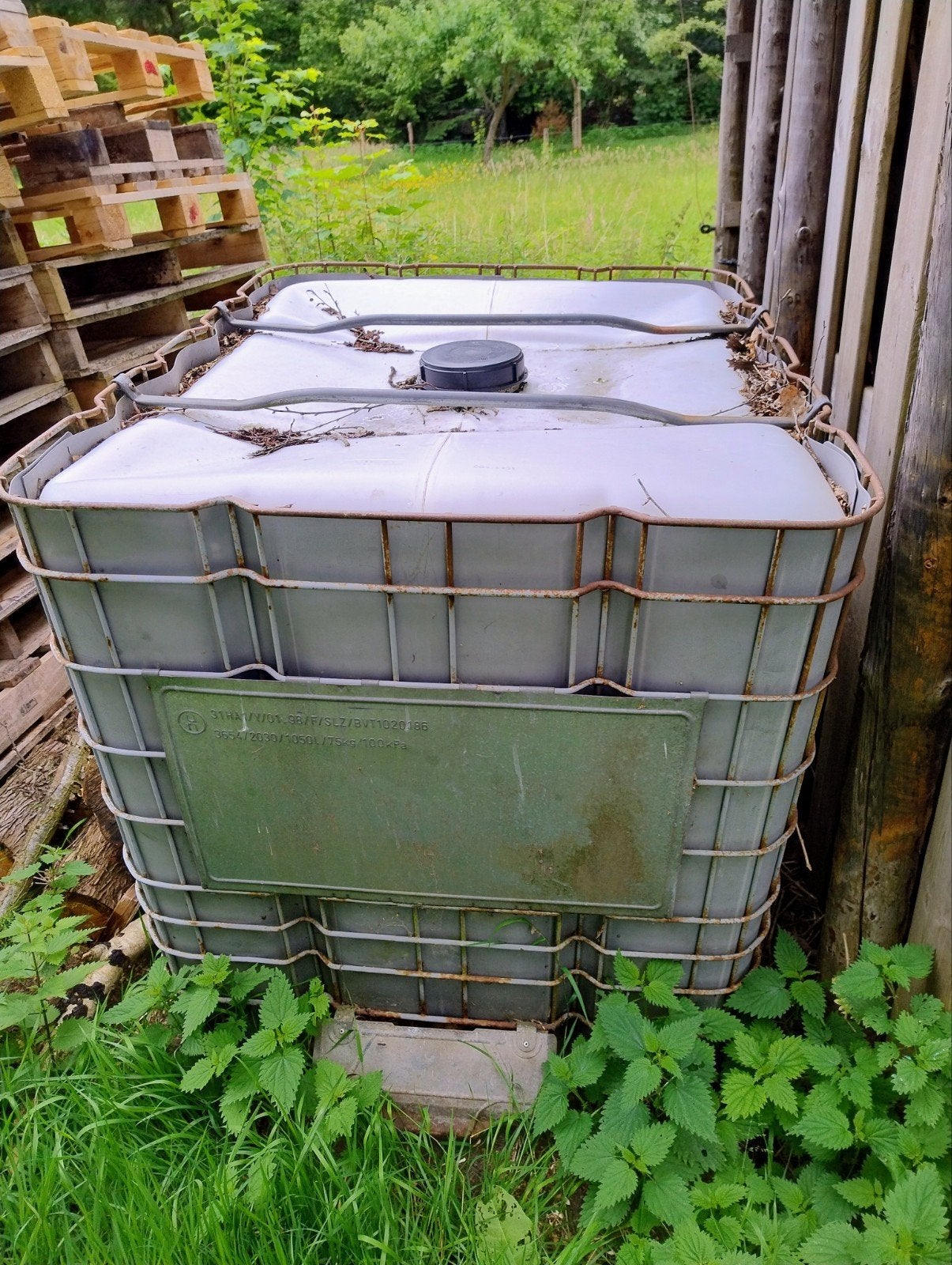 IBC Watertank 1000L - Gebruikt, Tuin en Terras, Regentonnen, Gebruikt, 150 liter of meer, Ophalen