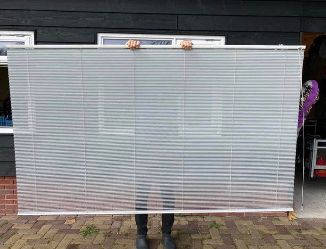 Witte jaloezie gratis, Ophalen, Jaloezie, Gebruikt, Wit