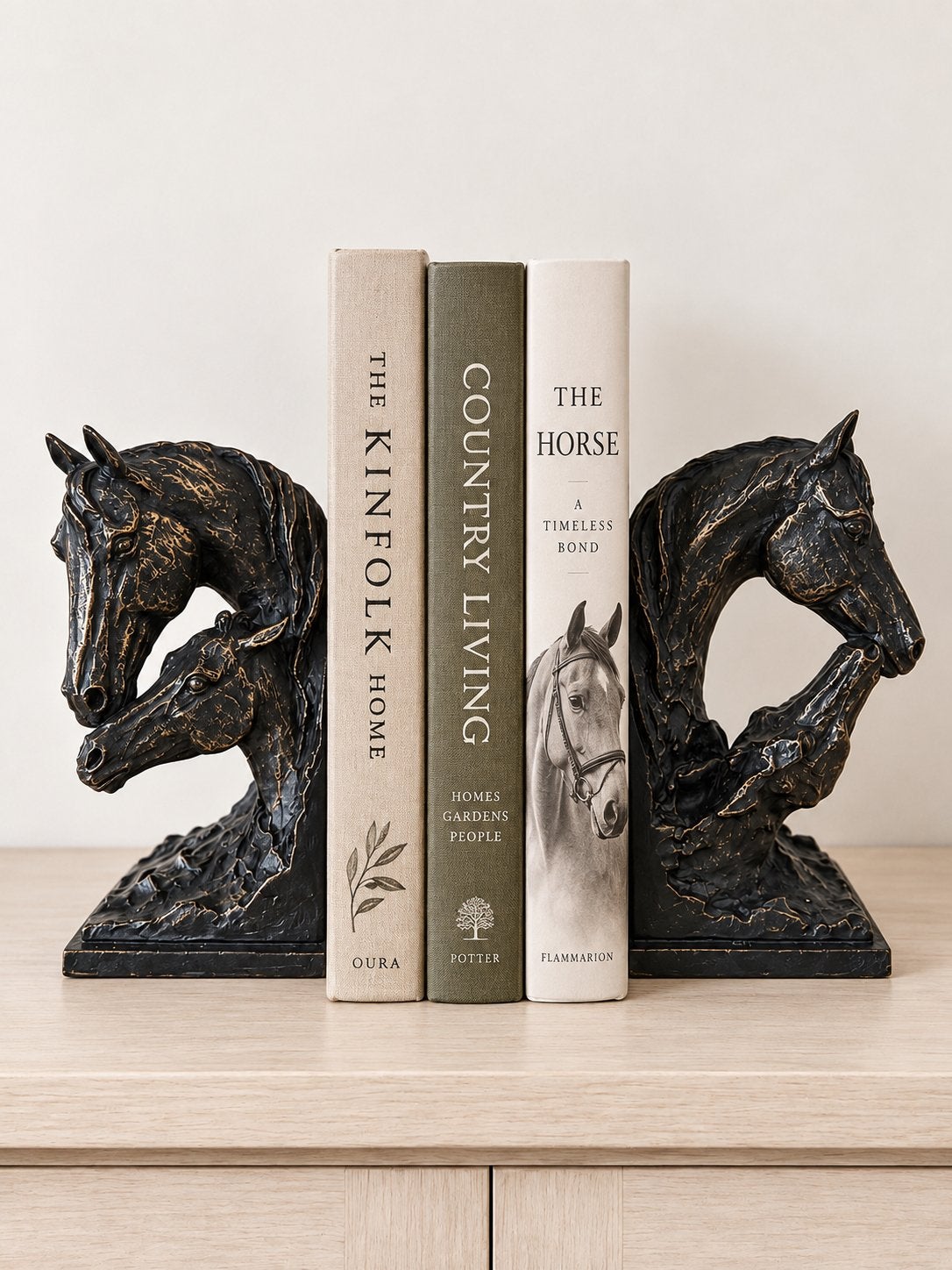 Boekensteunen paardenhoofden - Steun zwerfhonden Griekenland, Nieuw, Ophalen of Verzenden, Klassiek, Metaal