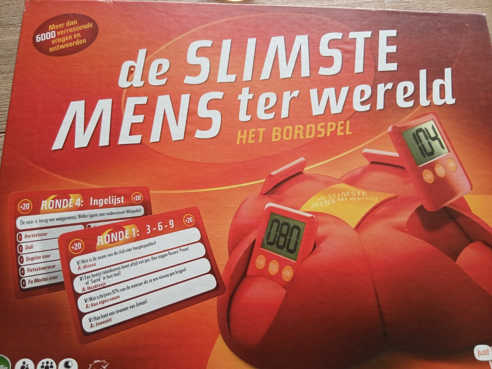 De slimste mens ter wereld bordspel, Ophalen of Verzenden, Zo goed als nieuw, Just Games