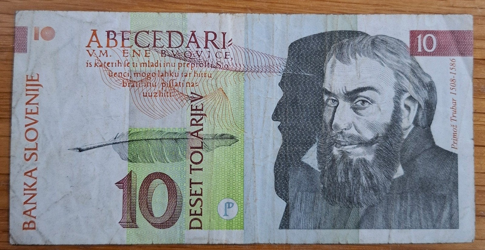 66a# Slovenië 10 Tolarjev 1992 P11, Ophalen of Verzenden, Overige landen