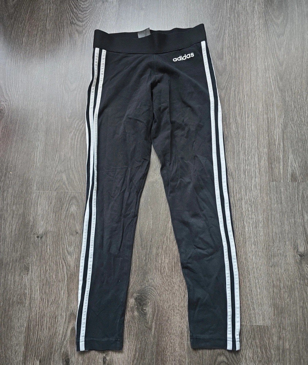 Adidas legging - Zwart met witte strepen XS, Legging, Adidas, Zwart, Overige maten