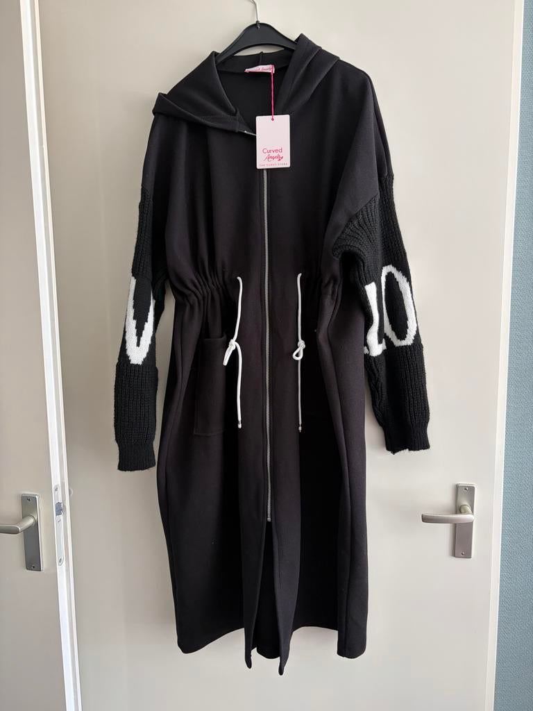 Nieuw Zwart Vest/Jas van Curved Angels - Maat L, Ophalen of Verzenden, Nieuw, Maat 46/48 (XL) of groter, Zwart