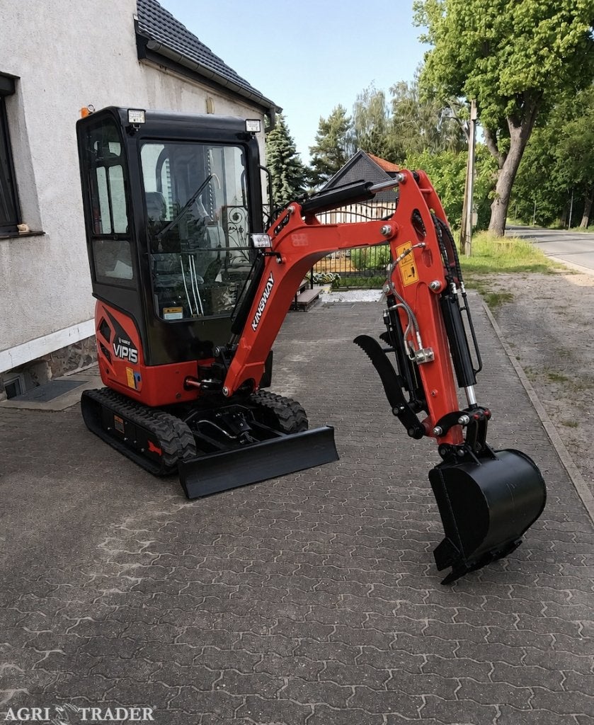 Minigraver Minigraafmachine 1500KG VIP15 Kingway GRATIS DUIM, Heel Nederland, Ophalen of Verzenden, KINGWAY, Graafmachine