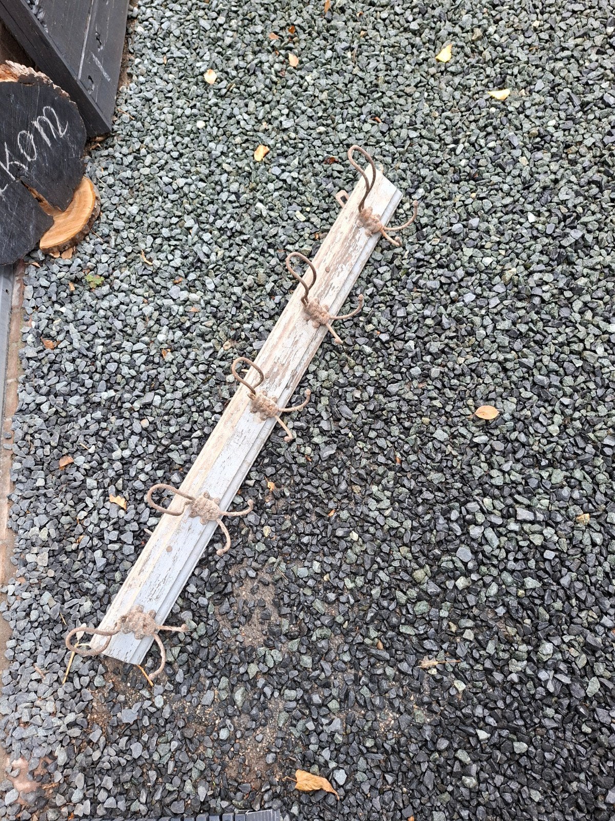Unieke Baardman kapstok met rustieke uitstraling, Wandkapstok, Gebruikt, Ophalen of Verzenden, Minder dan 100 cm