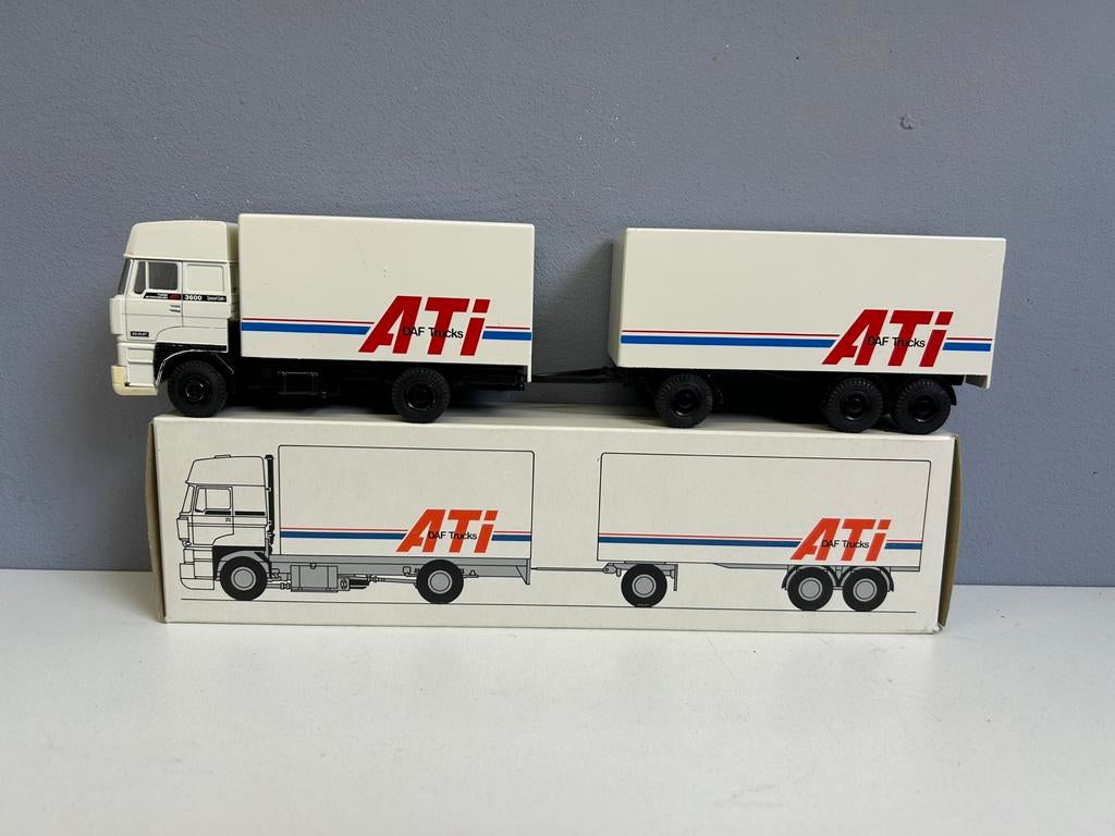 Lion tots car Daf 3600 Space Cab NMIB €35 excl, Ophalen of Verzenden, Zo goed als nieuw, Bus of Vrachtwagen, Lion Toys