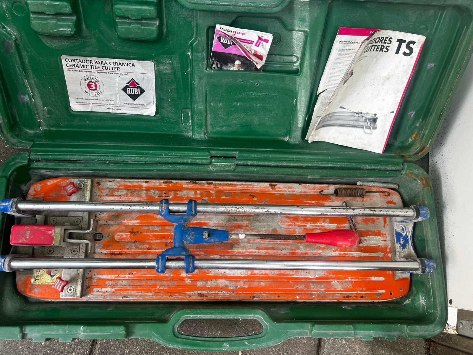 Rubi TS-50 Tegelsnijder in Koffer, Ophalen, Overige materialen, Gebruikt, 60 cm of meer