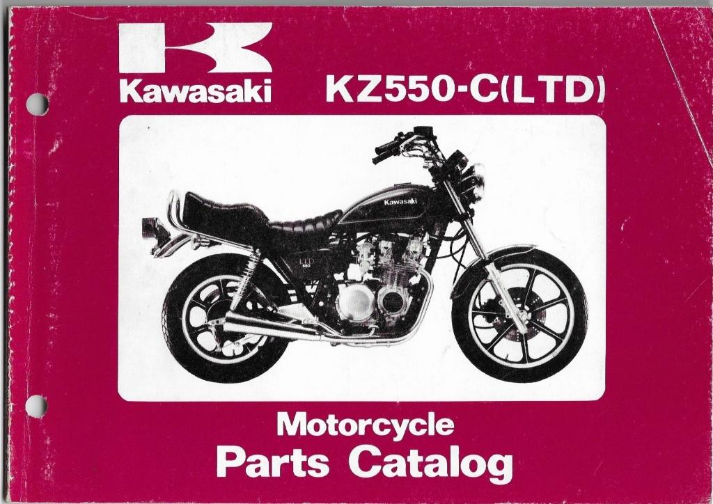 Kawasaki KZ550 C LTD Parts List (1858z), Ophalen of Verzenden, Kawasaki