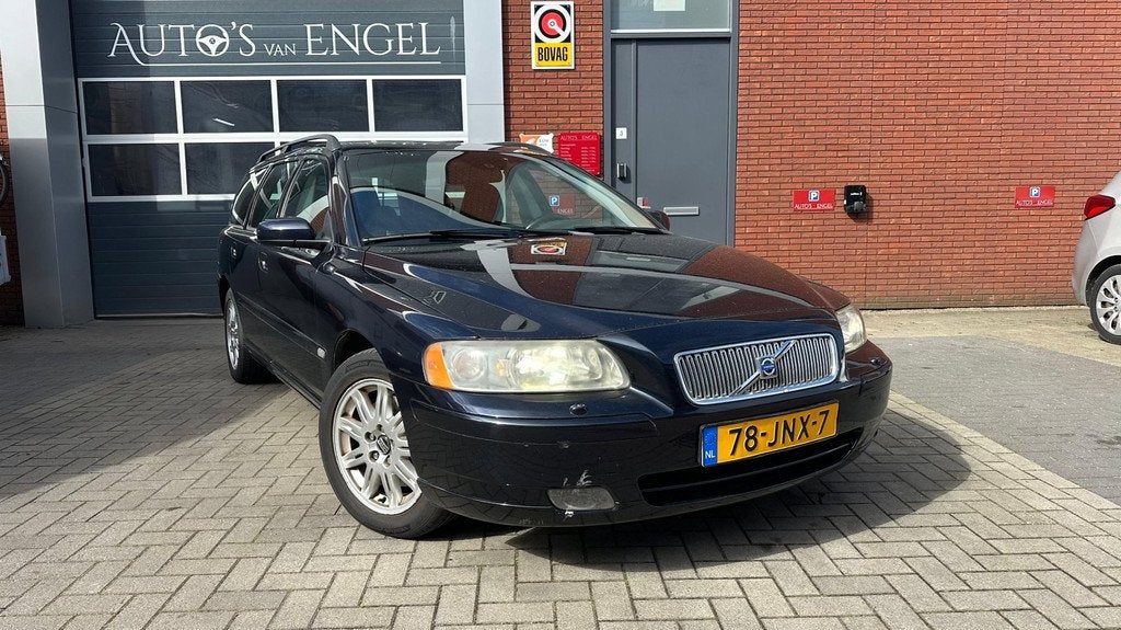 Volvo V70 2.4 Edition I, Auto's, Stof, Zwart, Blauw, 2435 cc