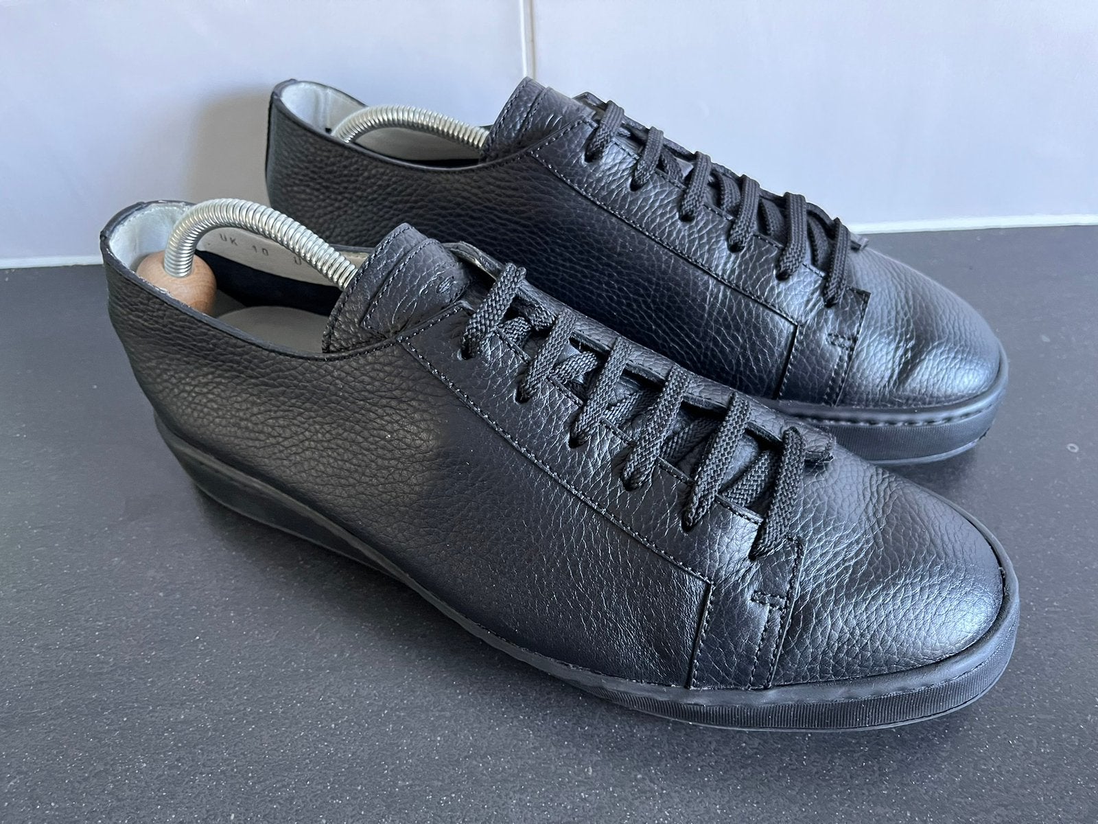 Santoni sneakers maat UK 10 EU 44, Kleding | Heren, Schoenen, Santoni, Santoni, Zwart, Ophalen of Verzenden