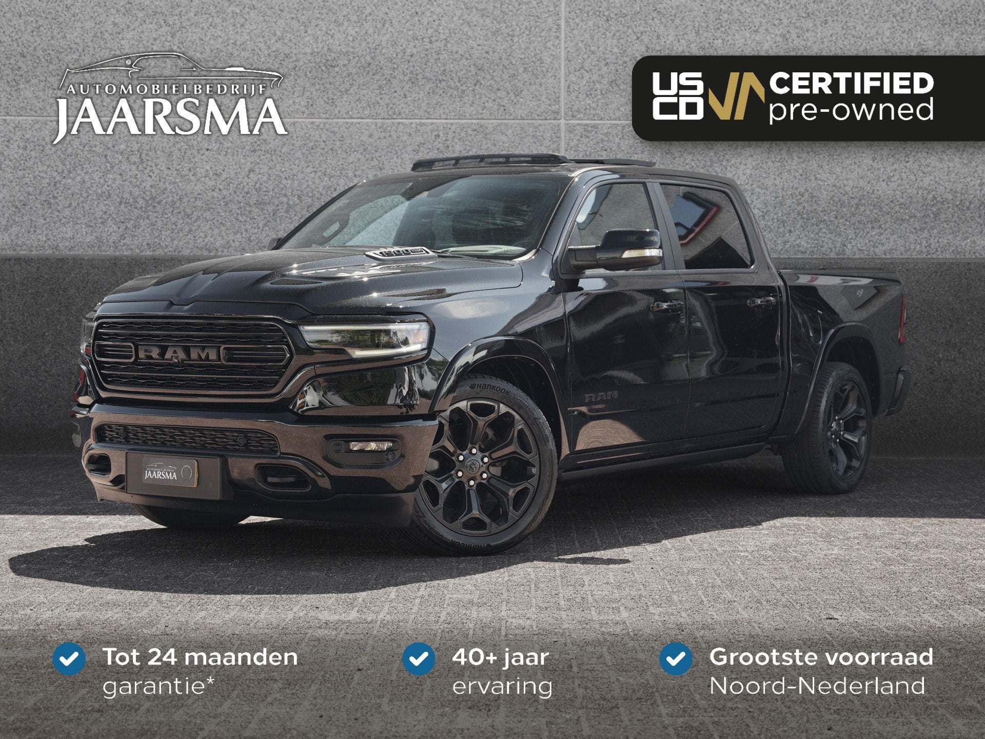Dodge Ram 1500 5.7 V8 4x4 Crew Cab Limited |Multifunctional, Auto's, Dodge, Bedrijf, Te koop, RAM 1500, 4x4, ABS, Achteruitrijcamera