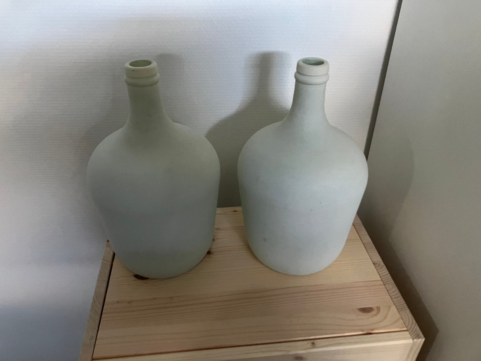 Decoratie vazen mintgroen, Huis en Inrichting, Woonaccessoires | Vazen, Ophalen, Zo goed als nieuw