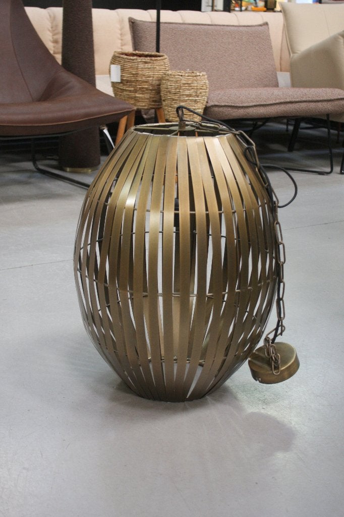 Hippe metalen hanglamp KYOMI Light & Living brons, Huis en Inrichting, Lampen | Hanglampen, Ophalen of Verzenden, Zo goed als nieuw