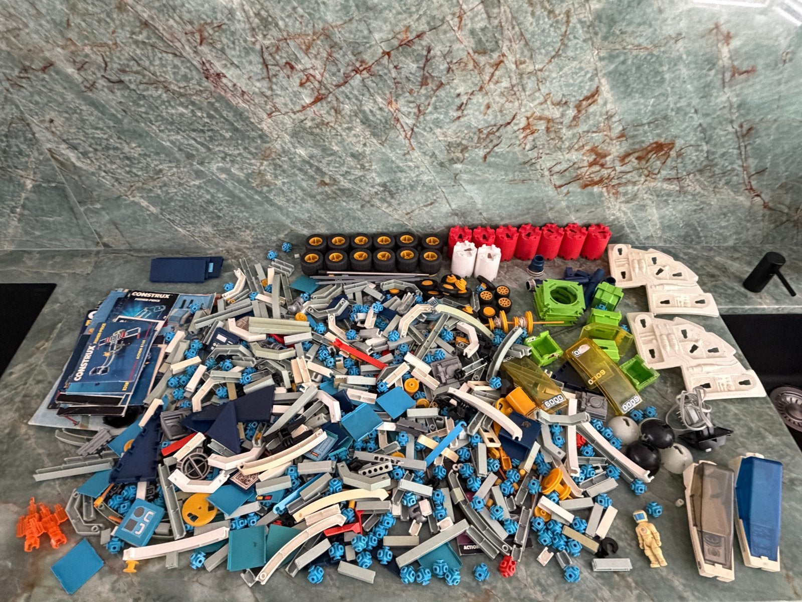 Grote partij Fisher Price Construx vintage speelgoed, Ophalen of Verzenden, Gebruikt, Speelset