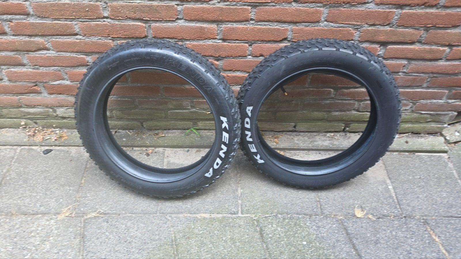 Kenda Fatbike Banden 20x4.0 set -  bijna nieuw, Fietsen en Brommers, Fietsonderdelen, Ophalen, Band, Nieuw, Fatbike