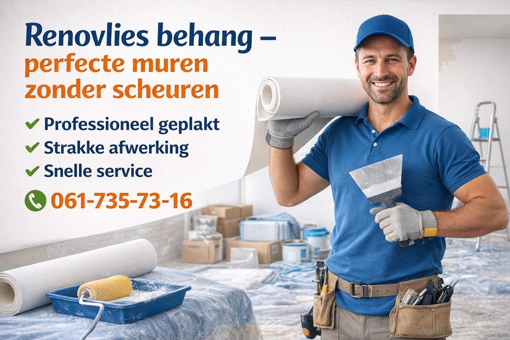 Renovlies behanger, Diensten en Vakmensen, Schilders en Behangers, Garantie, Behangen