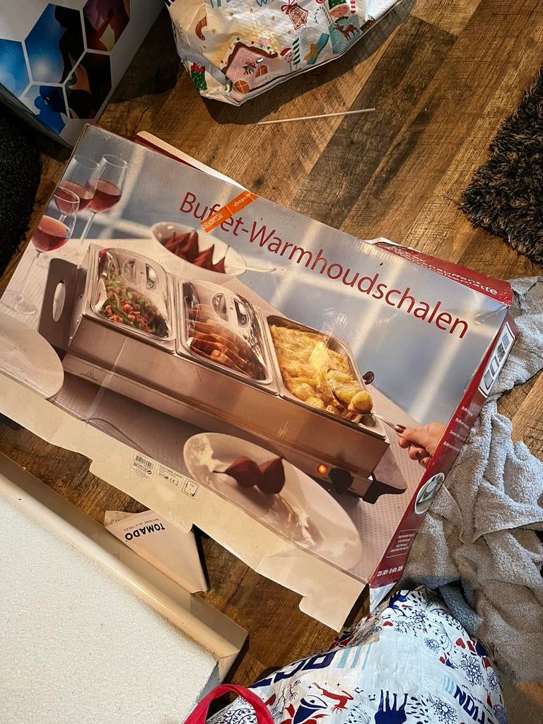Gebruikte warmhoudsschalen, Ophalen, Gebruikt