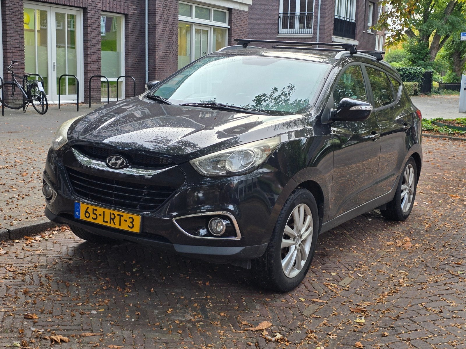 Hyundai iX35 2.0i Cvvt 163pk Aut. 2010 Zwart, 1998 cc, 4 cilinders, Origineel Nederlands, 75 €/maand