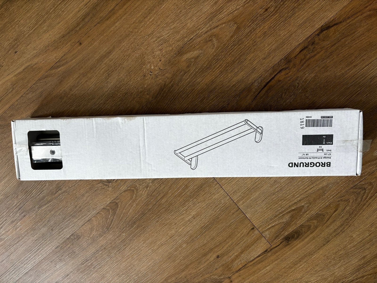 IKEA BROGRUND Handdoekenrek - Nieuw in doos, IKEA, Handdoekenrek, Nieuw, Ophalen of Verzenden