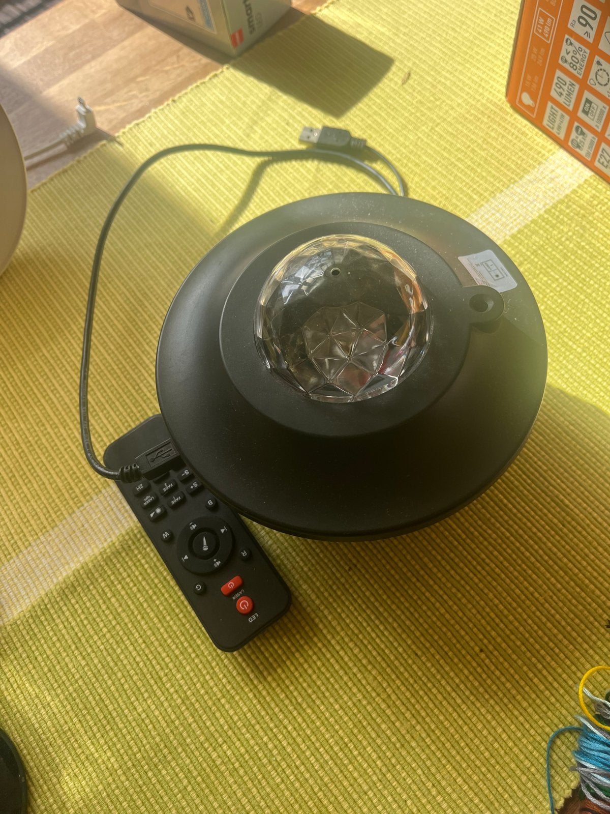 Sterrenlamp projector met afstandsbediening, Overige merken, Gebruikt, Met afstandsbediening, Kunststof