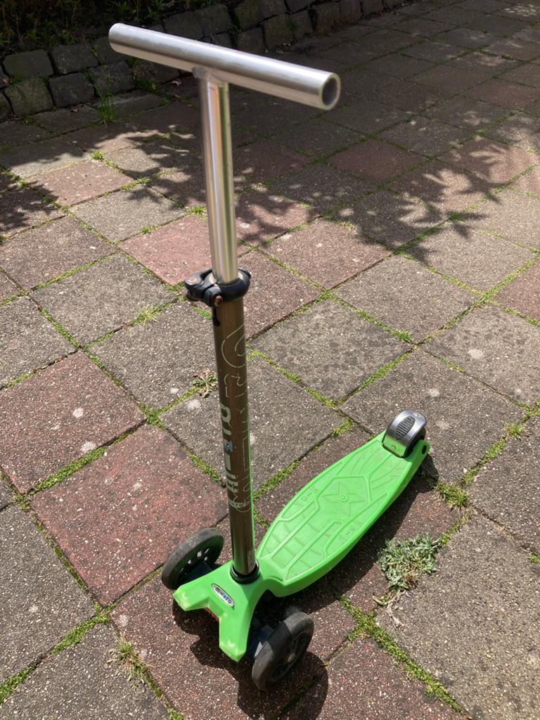 Micro step zonder handvatten - Groen, Ophalen, Gebruikt, Gewone step