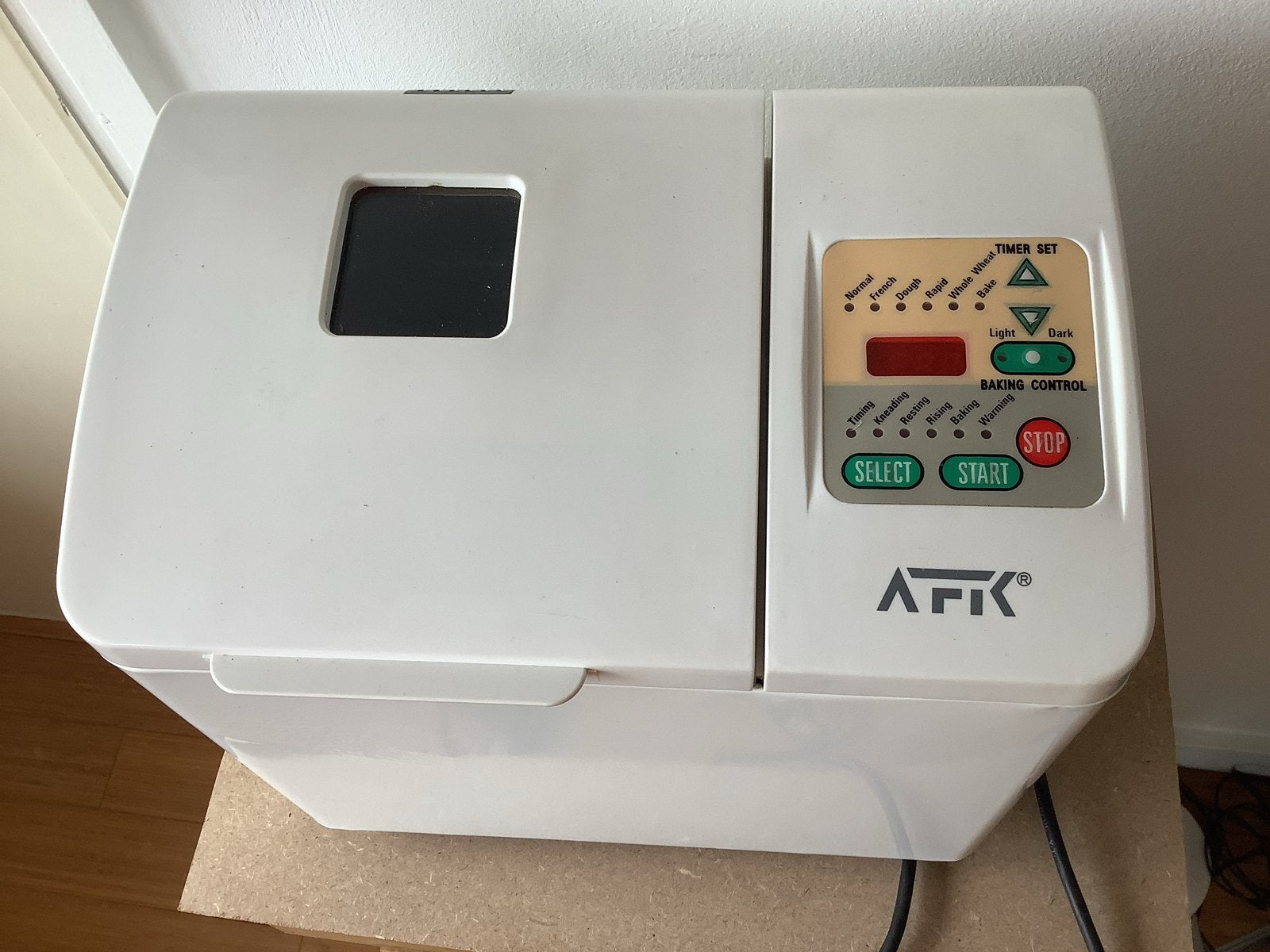AFK Broodbakmachine - Vers brood in een handomdraai, Met timer, Gebruikt, 800 tot 1200 gram deeg, Ophalen of Verzenden