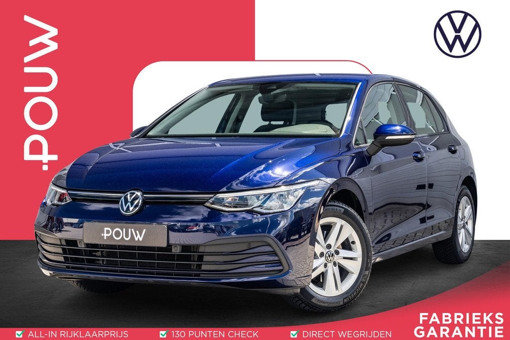 Volkswagen Golf 1.0 eTSI 110pk DSG Life | Navigatie | App Co, Auto's, Volkswagen, Bedrijf, Te koop, Golf, ABS, Adaptive Cruise Control