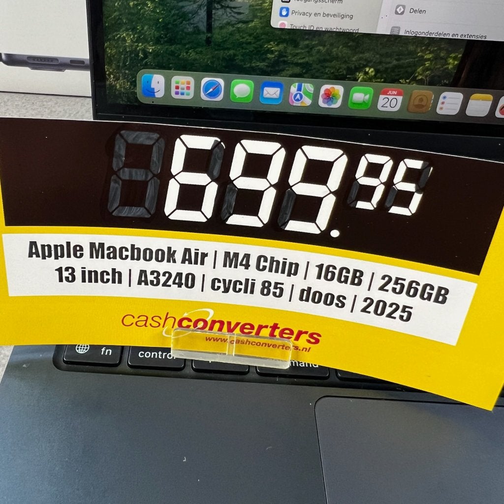 Apple Macbook Air | M4 | 256GB | 8GB |doos| cycli 85| 411084, Computers en Software, Apple Macbooks, Gebruikt, 256 GB, 2 tot 3 Ghz