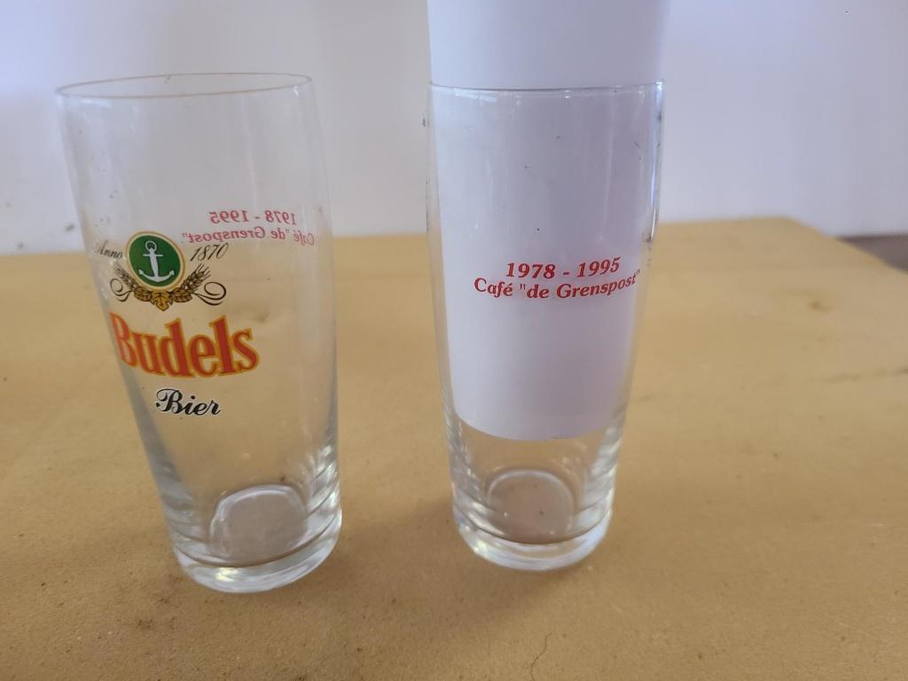 glas budels bier de grenspost, Ophalen of Verzenden, Zo goed als nieuw, Glas of Glazen, Overige merken