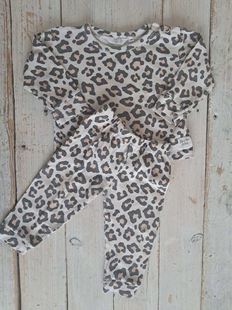 Feetje babypyjama maat 62 panterprint, Nacht- of Onderkleding, Meisje, Ophalen of Verzenden, Zo goed als nieuw