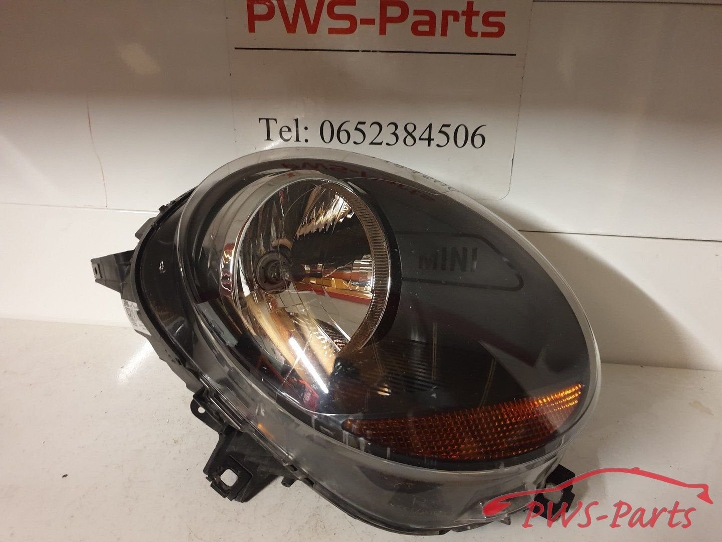 MINI COOPER F55 F56 F57 LCI HALOGEEN KOPLAMP RECHTS FACELIFT, Gebruikt, -, -, Ophalen of Verzenden