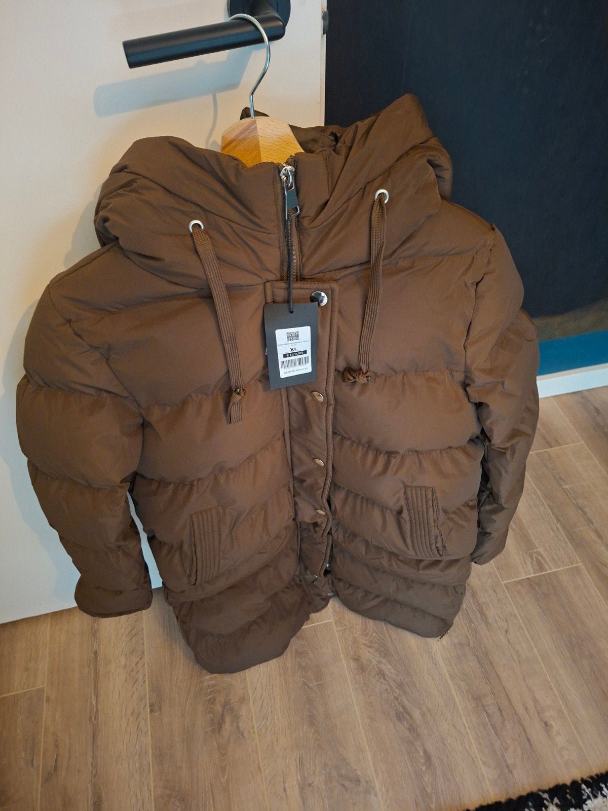 Nieuwe Getdrezzed Winterjas maat XL bruin chocolade, Ophalen, Nieuw, Maat 46/48 (XL) of groter, Bruin