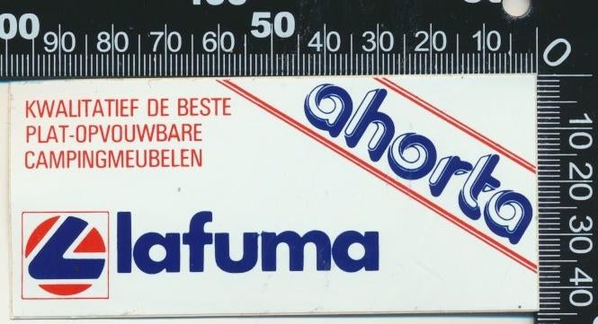 Sticker: Lafuma Ahorta, Verzamelen, Stickers, Zo goed als nieuw, Bedrijf of Vereniging, Ophalen of Verzenden