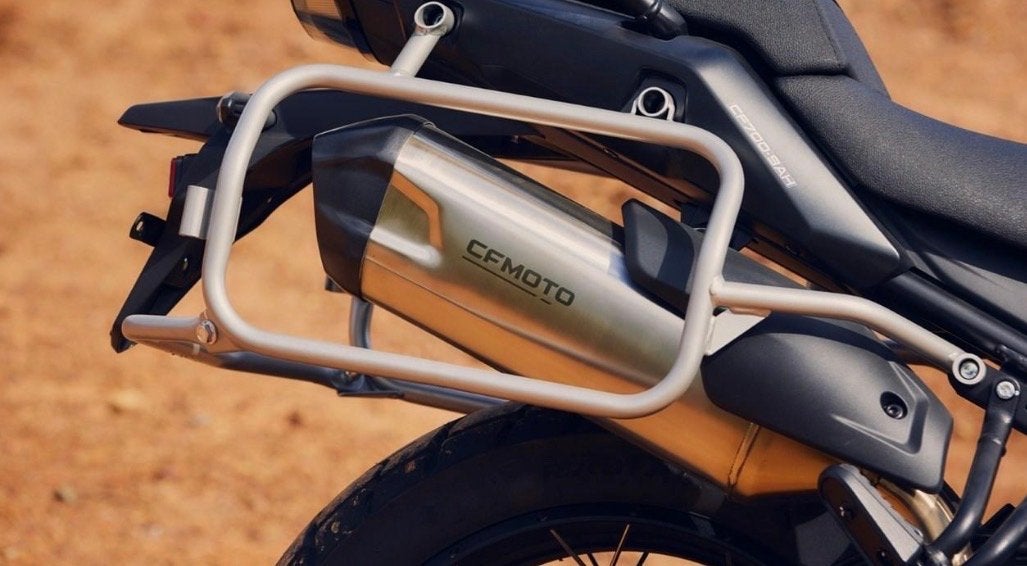 Originele uitlaat demper CF Moto 700MT Adventure (2025), Ophalen of Verzenden, Gebruikt