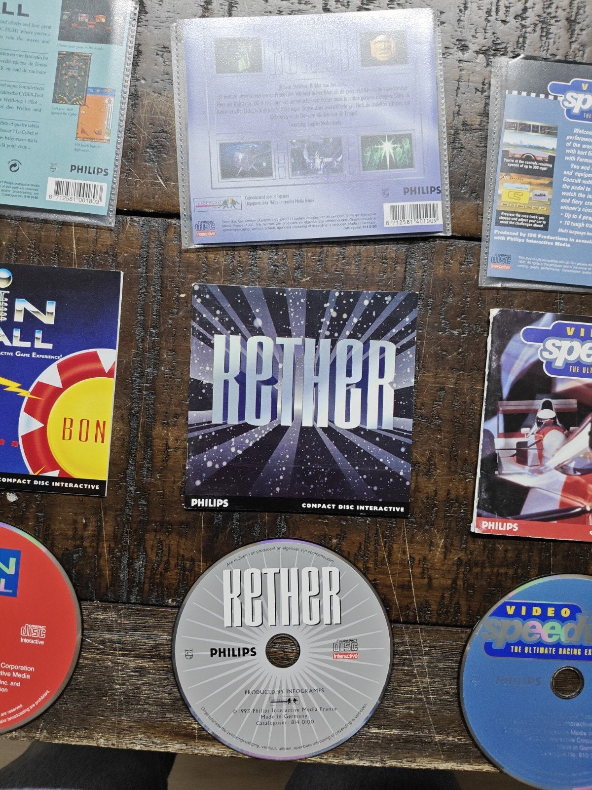 Philips CD-i Spellen Collectie: Pinball, Burn:Cycle, Kether, Gebruikt, Info@philips.com, Ophalen of Verzenden, High Tech Campus 52, 5656 AG Eindhoven, Nederland