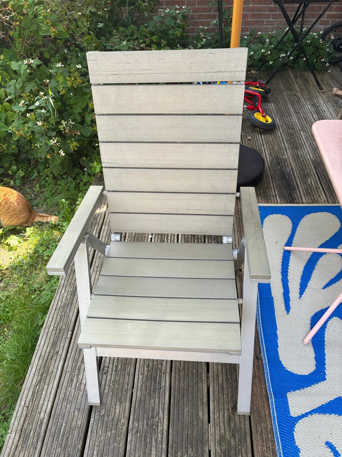 Ikea houten tuinstoel Falster opklapbaar 4 stuks, Ophalen, Gebruikt, Hout, Inklapbaar
