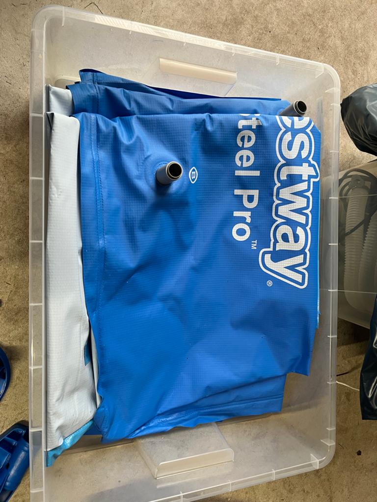 Bestway Steel Pro Opzetzwembad 2.90x 2.03m x 61cm, Ophalen, Gebruikt, Minder dan 80 cm, Minder dan 200 cm