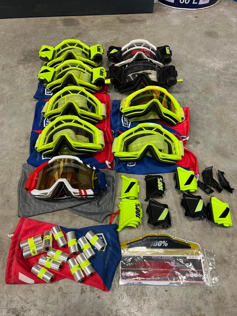 100% crossbrillen, Motoren, Kleding | Motorkleding, Ophalen of Verzenden, Tweedehands, Overige typen