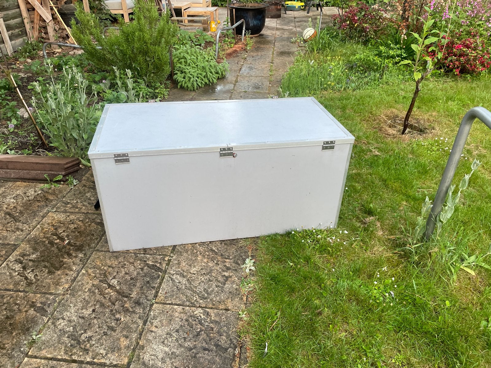 Grote opbergkist / transportkist van hout, Huis en Inrichting, Woonaccessoires | Kisten, Ophalen, Gebruikt, 100 tot 150 cm, 50 tot 75 cm