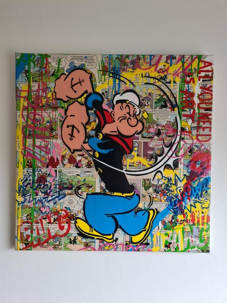 Popart, kunst, wanddecoratie, Koen Betjes, Antiek en Kunst, Kunst | Schilderijen | Modern, Ophalen of Verzenden