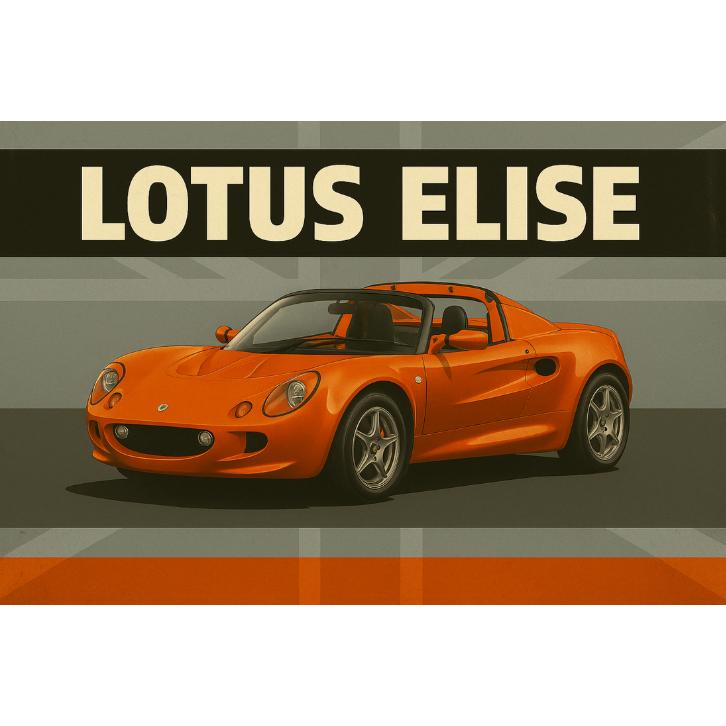 Lotus Elise bord, Verzamelen, Merken en Reclamevoorwerpen, Verzenden, Nieuw, Reclamebord