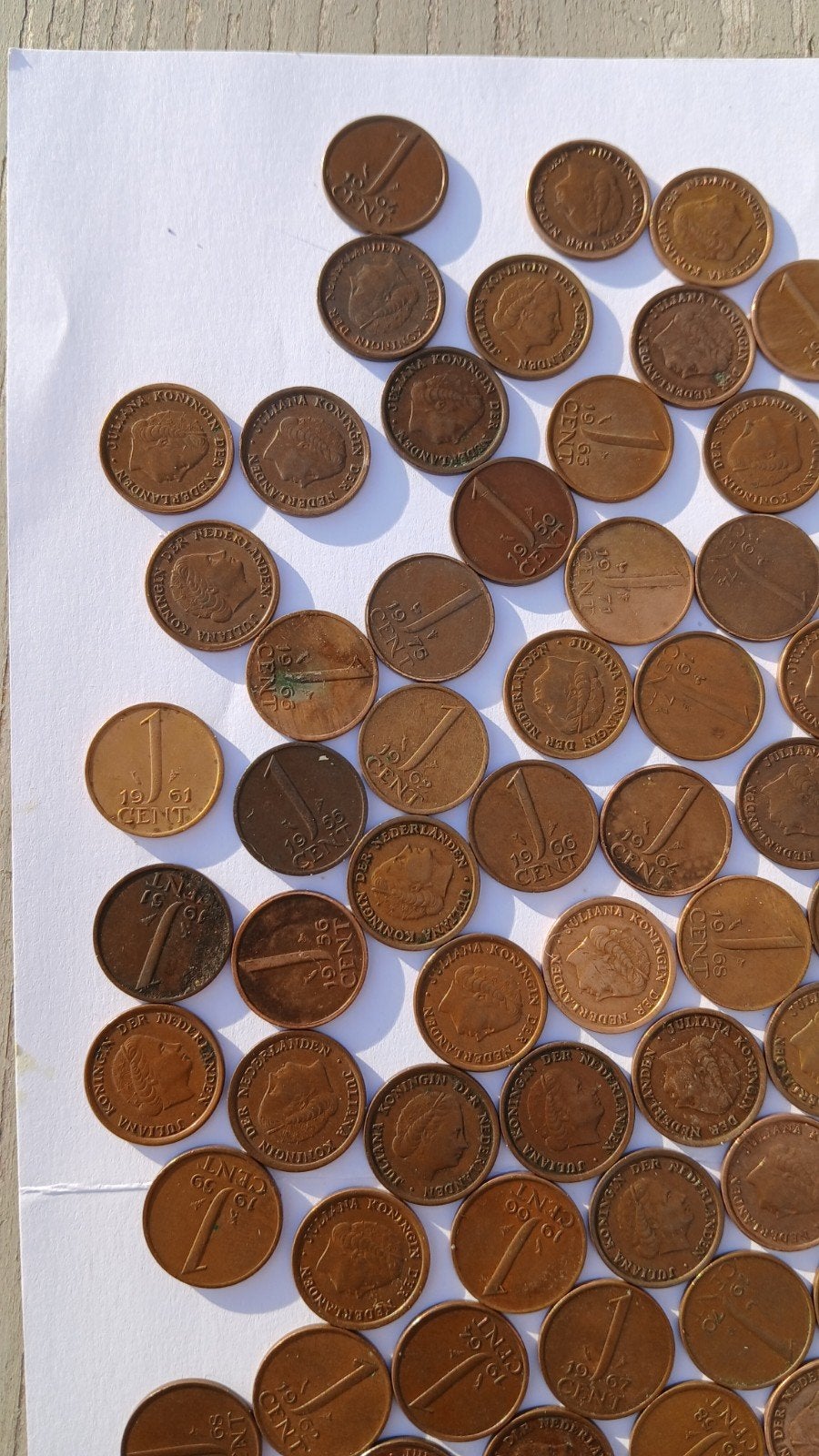 Grote verzameling Nederlandse 1 cent munten (ca. 100 stuks), Ophalen of Verzenden, Koningin Juliana, 1 cent, Setje