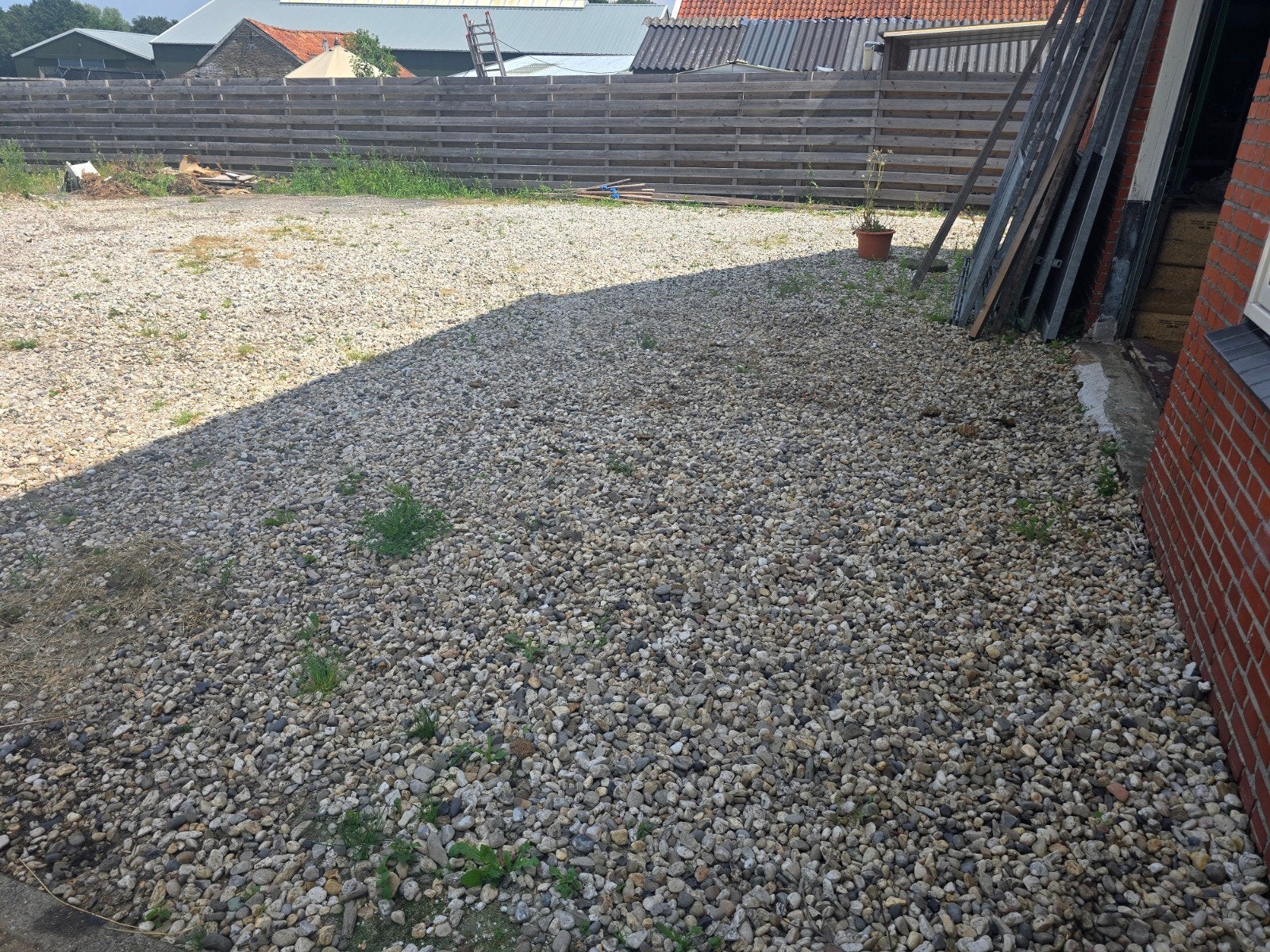 Gratis grind/kiezelstenen 300m2, Ophalen, Gebruikt, Grijs, Grind