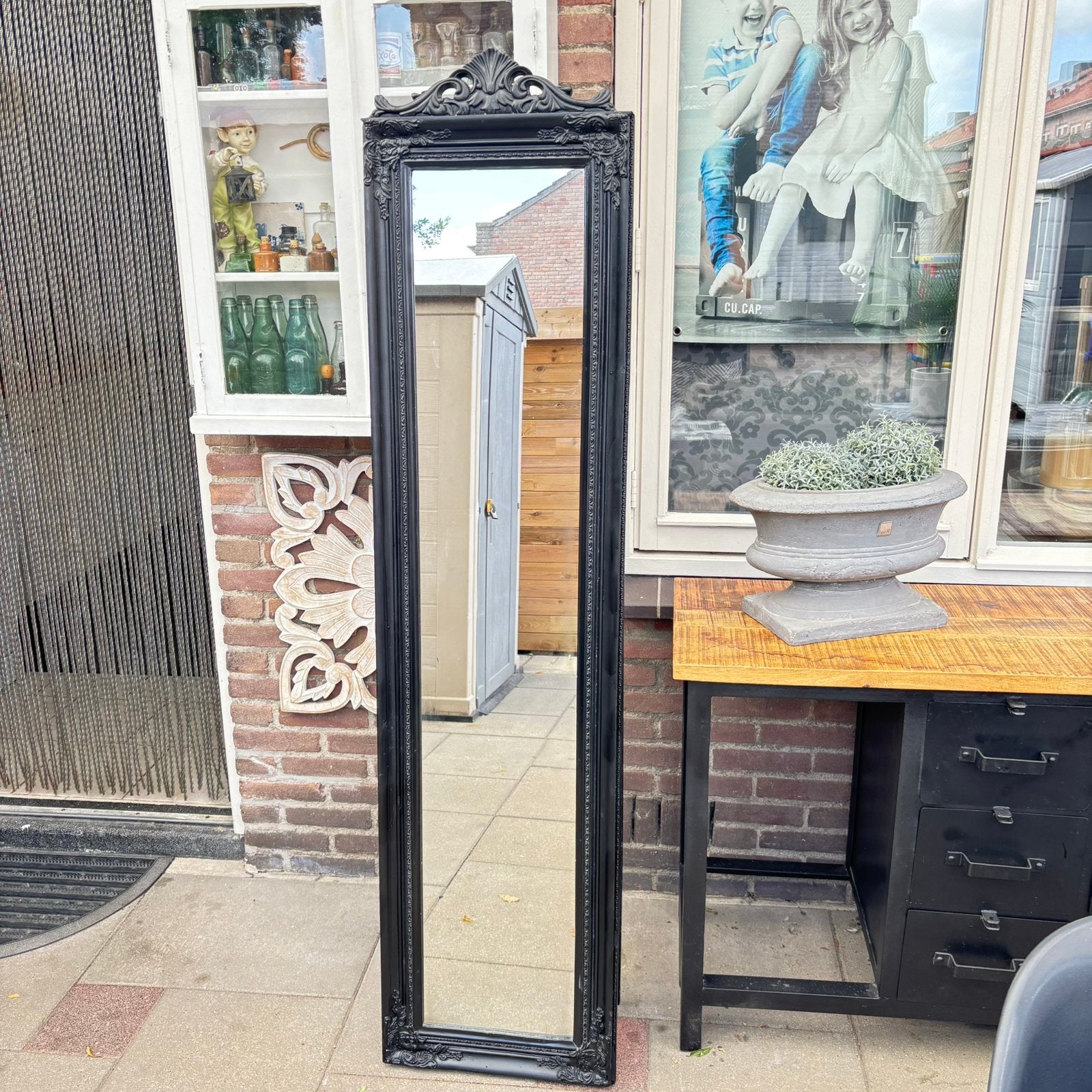 Passpiegel barok stijl, Huis en Inrichting, Woonaccessoires | Spiegels, Ophalen, Minder dan 50 cm, Zo goed als nieuw, Minder dan 100 cm