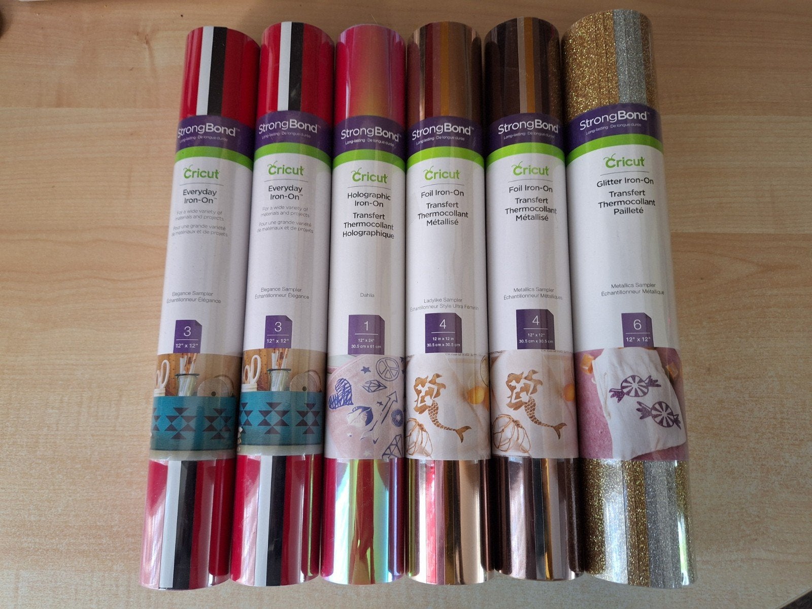 Cricut Iron-On Transferfolie Bundel - Div. Kleuren en Type, Overige thema's, Textiel, Nieuw, Meerkleurig