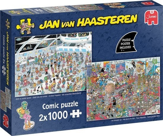 JvH combidoos: Geef ons de ruimte en Net als in de film, Ophalen, 500 t/m 1500 stukjes, Zo goed als nieuw, Legpuzzel