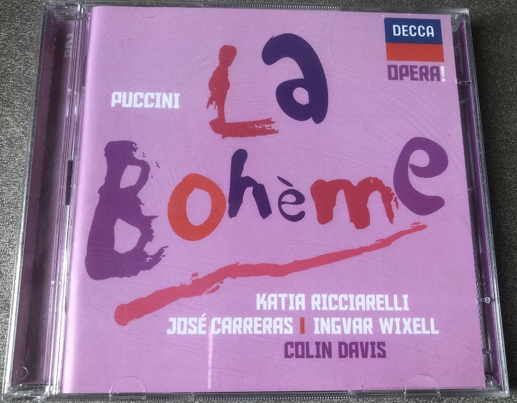 PUCCINI - LA BOHEME - O.A. JOSE CARRERAS - COLIN DAVIS, Ophalen of Verzenden, Zo goed als nieuw, Romantiek, Boxset